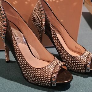 NWOT Michael Kors Patent Leather Studded Heels